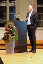  Dr. Ingmar Hoerr, Vorstandsvorsitzender der CureVac AG, hielt den Festvortrag.