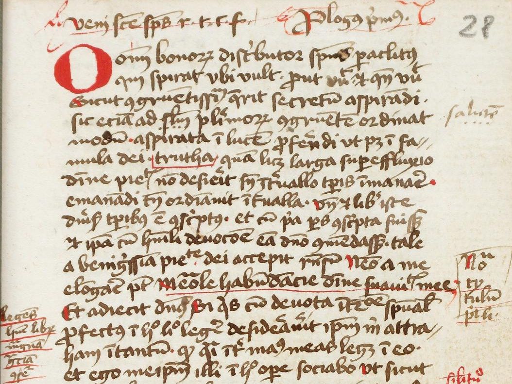 Auszug aus einer mittelalterlichen Handschrift