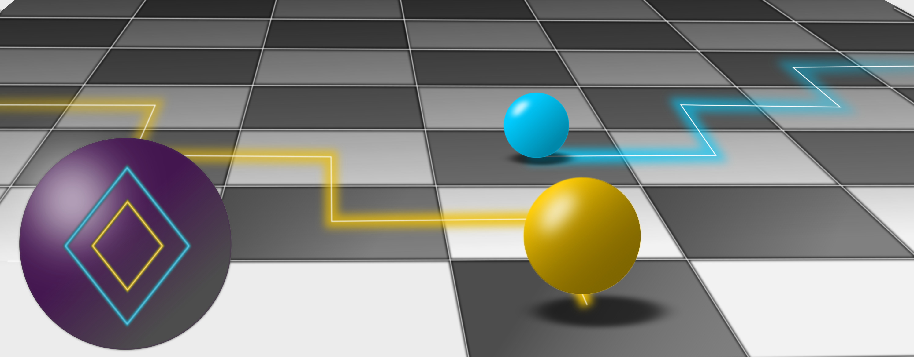 Die 3-D-Visualisierung zeigt, wie sich Kolloid Teilchen innerhalb des Schachbrettmusters bewegen.