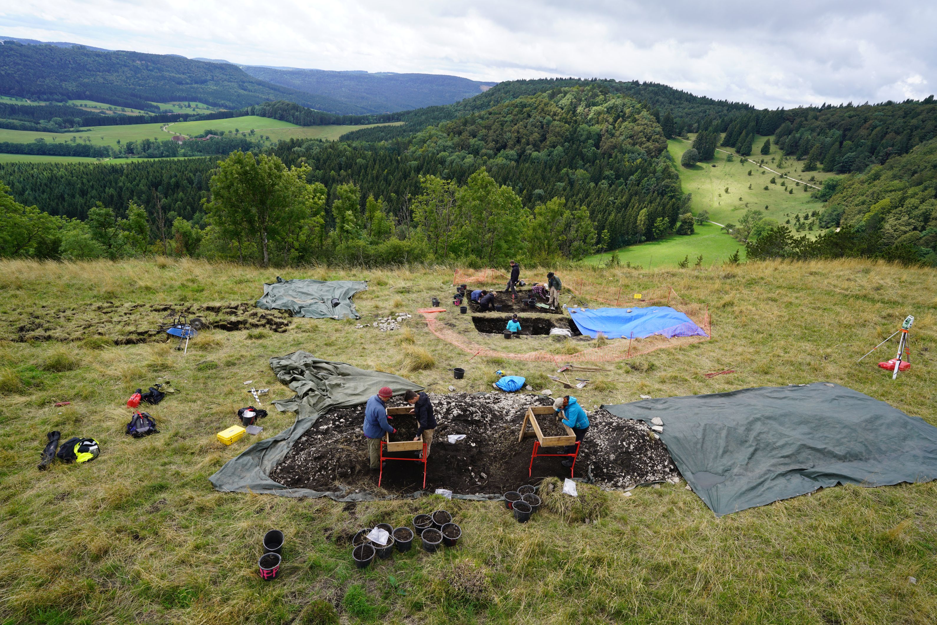 Die archäologische Ausgrabung auf dem Lochenstein