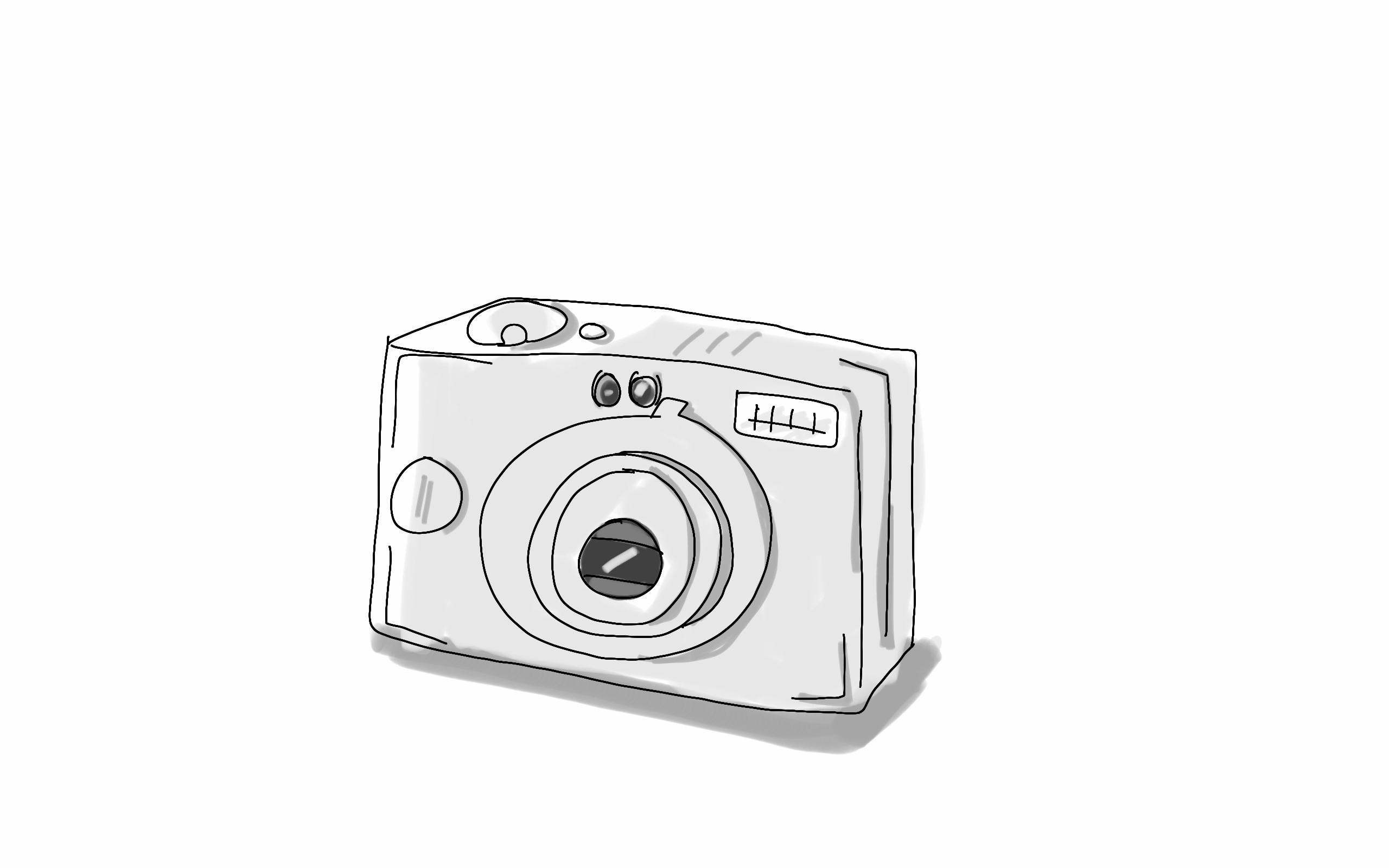 Zeichnung von Fotoapparat