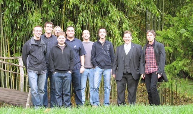 From left to right: Björn Gohlke, Simon Vogel, Susanne Hennig, Andreas Lange, Rainer Wilcken, Gonçalo Andrade, Markus Zimmermann, Frank Böckler, Matthias Bauer