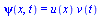 psi(x, t) = `*`(u(x), `*`(v(t)))