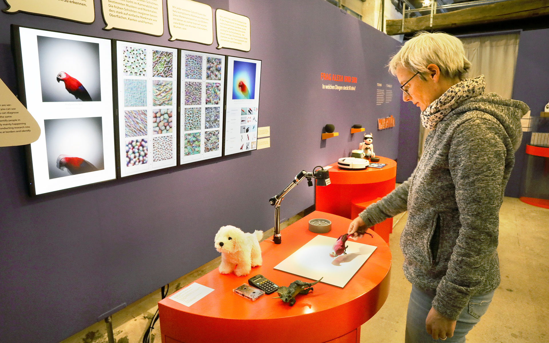 Ulrike von Luxburg at the "Cyber and the City" exhibition