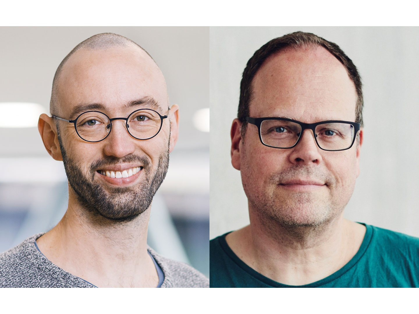 Photo collage with Philipp Berens and Thomas Euler