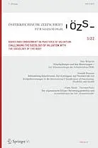 Titelblatt des Sonderheftes Bodies and embodiment in practices of valuation: Challenging the sociology of valuation with the sociology of the body der Österreichischen Zeitschrift für Soziologie