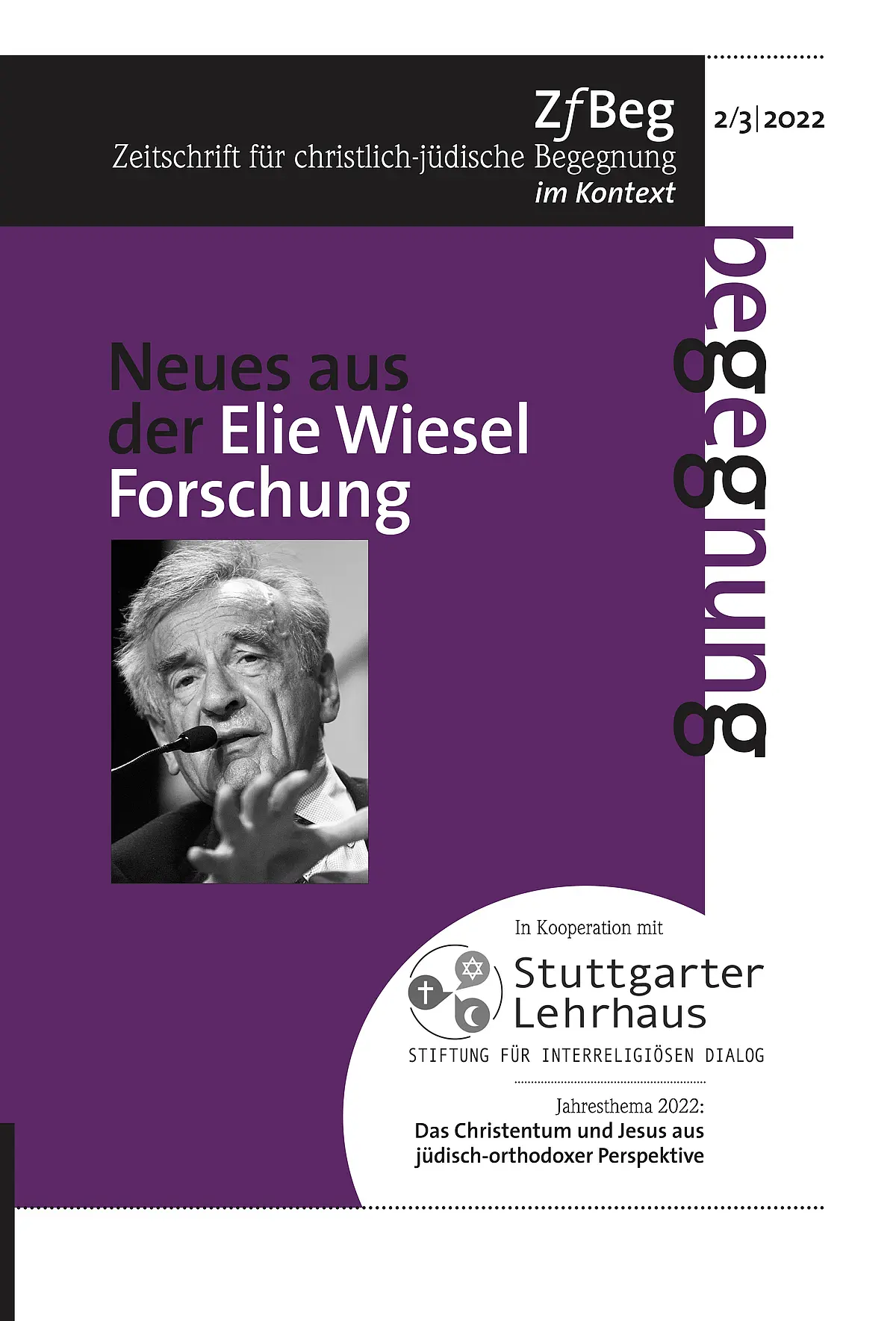 Cover of the magazine „ZfBeg 2/3 2022”