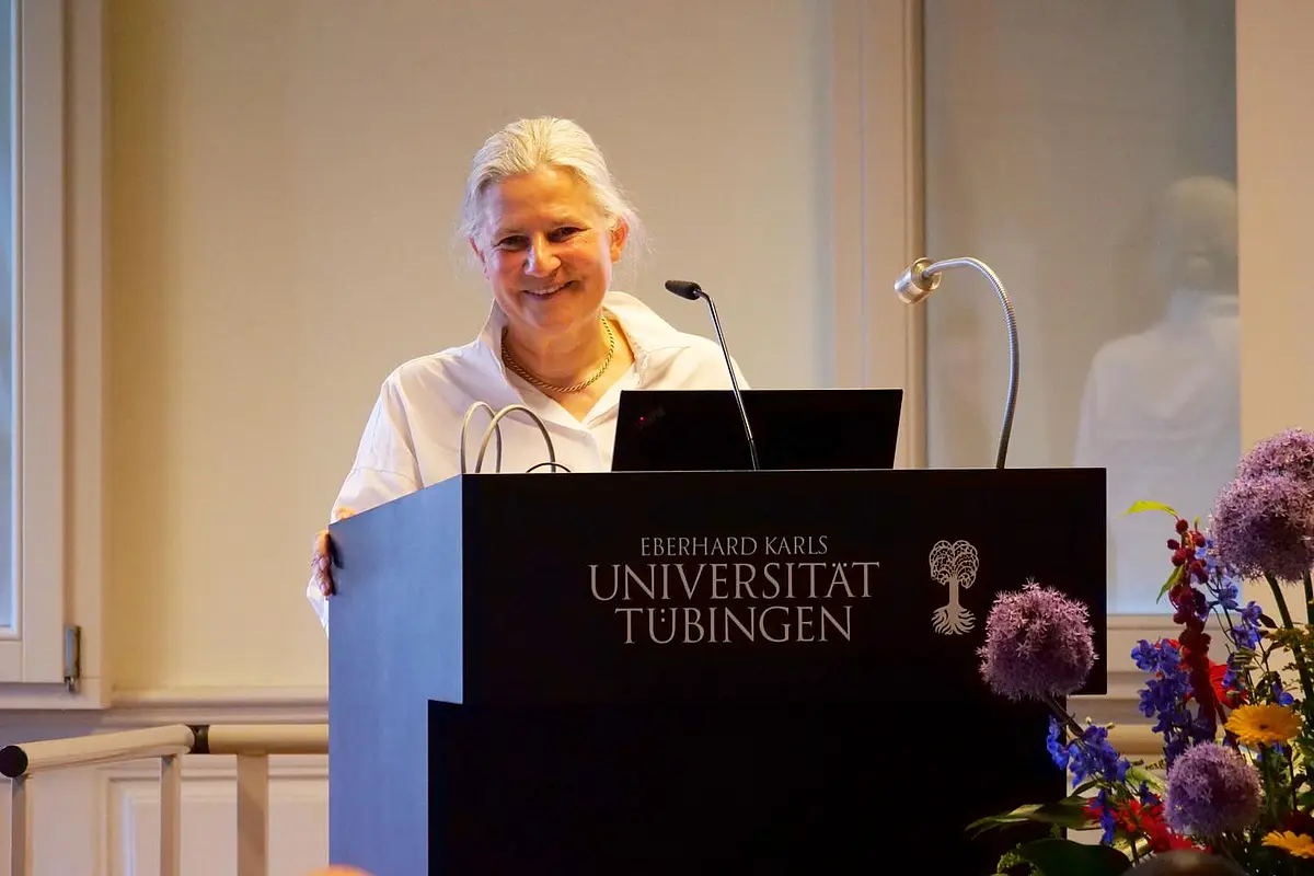 Karla Pollmann am Rednerpult