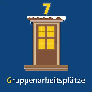 Tür 7: G wie Gruppenarbeitsplätze
