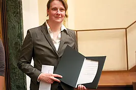 Mit dem Dr. Leopold-Lucas-Nachwuchswissenschaftler-Preis 2011 ausgezeichnet: Dr. Silke Katharina Mende. Foto: Friedhelm Albrecht