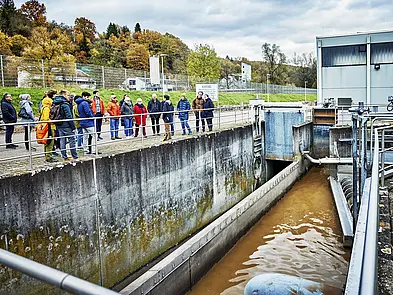 Besichtigung Klärwerk Außenbereich