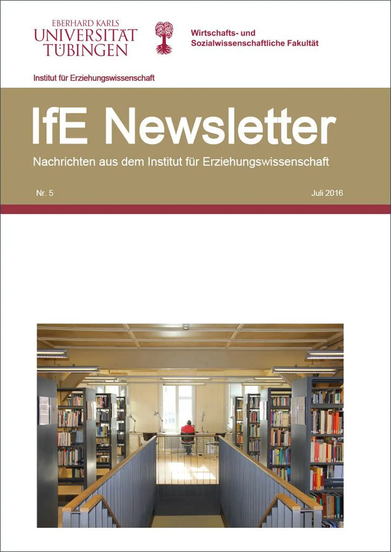 Titelbild des fünften Newsletters