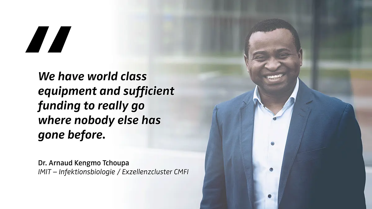 Portrait von Arnaud Kengmo Tchoupa: "We have world class equipment and sufficient funding to really go where nobody else has gone before."