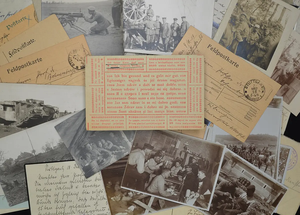 Feldpostbriefe aus dem 1. Weltkrieg.