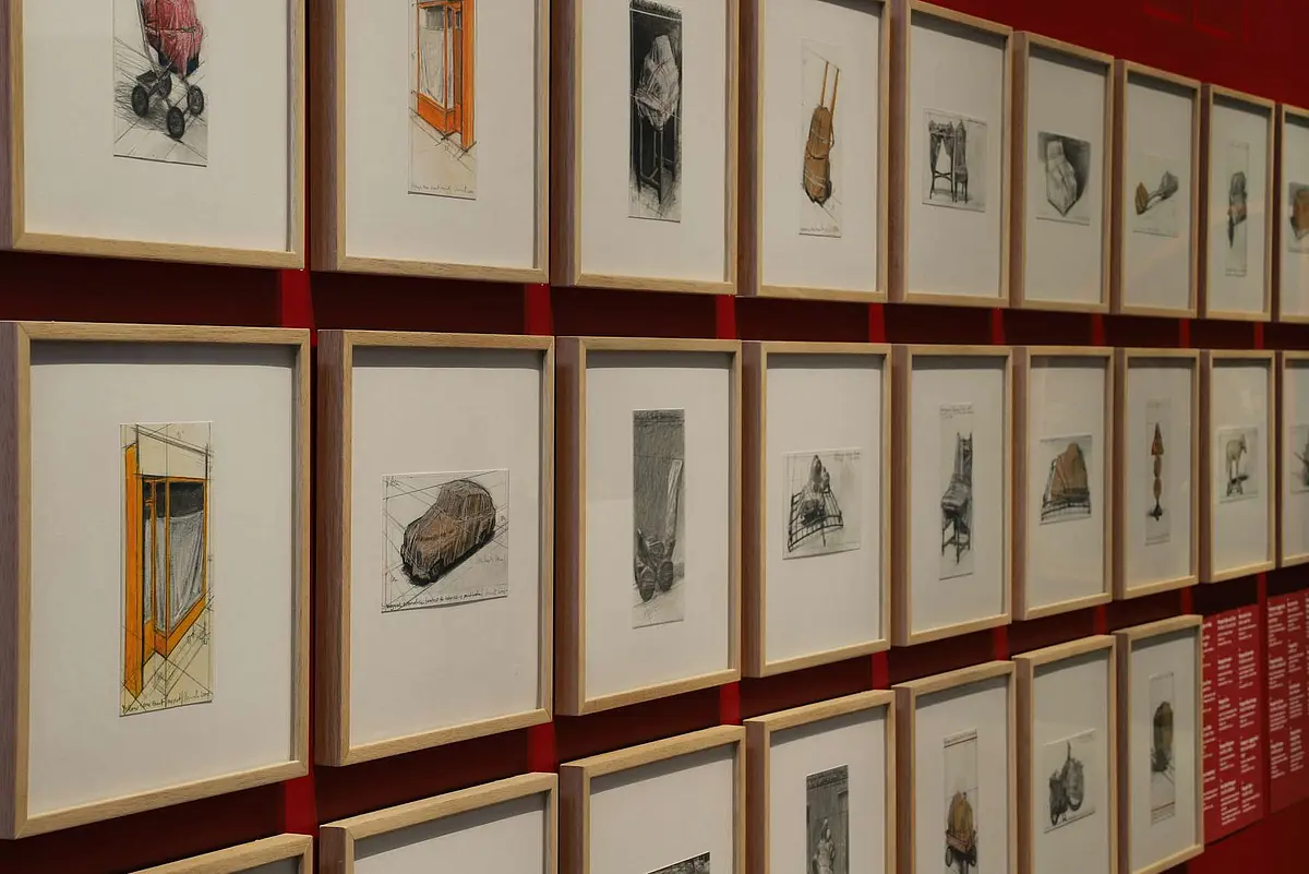 Skizzen von Christo im Diözesanmuseum Rottenburg