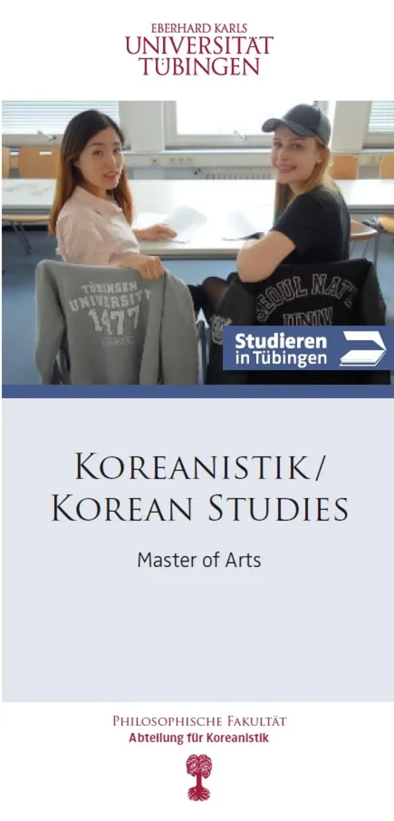 The image shows the cover page of the M.A.-Program leaflet