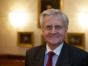 Jean-Claude Trichet, ehemaliger Präsident der Europäischen Zentralbank (EZB), zu Gast an der Universität Tübingen. Foto: Friedhelm Albrecht