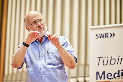 Harald Lesch bei seinem Vortrag