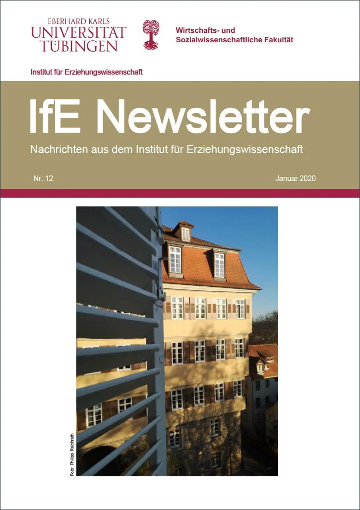 Titelbild des zwölften Newsletters