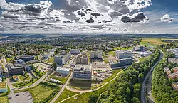 Luftbildaufnahme des Technologieparks