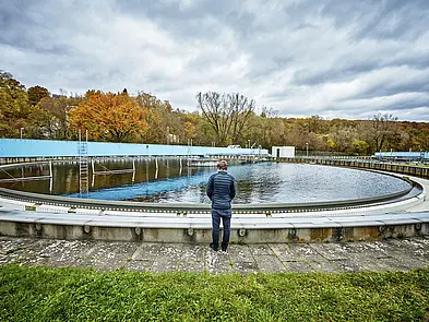 Besichtigung Klärwerk Außenbereich