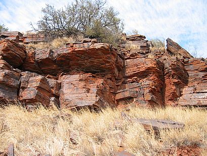 Precambrian banded iron deposits (Banded Iron Formation) in South Africa