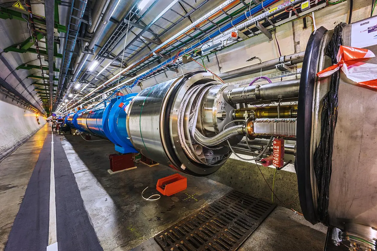 The Large Hadron Collider: Tube in tunnel