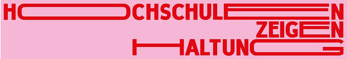 Banner Kampagne Hochschulen zeigen Haltung