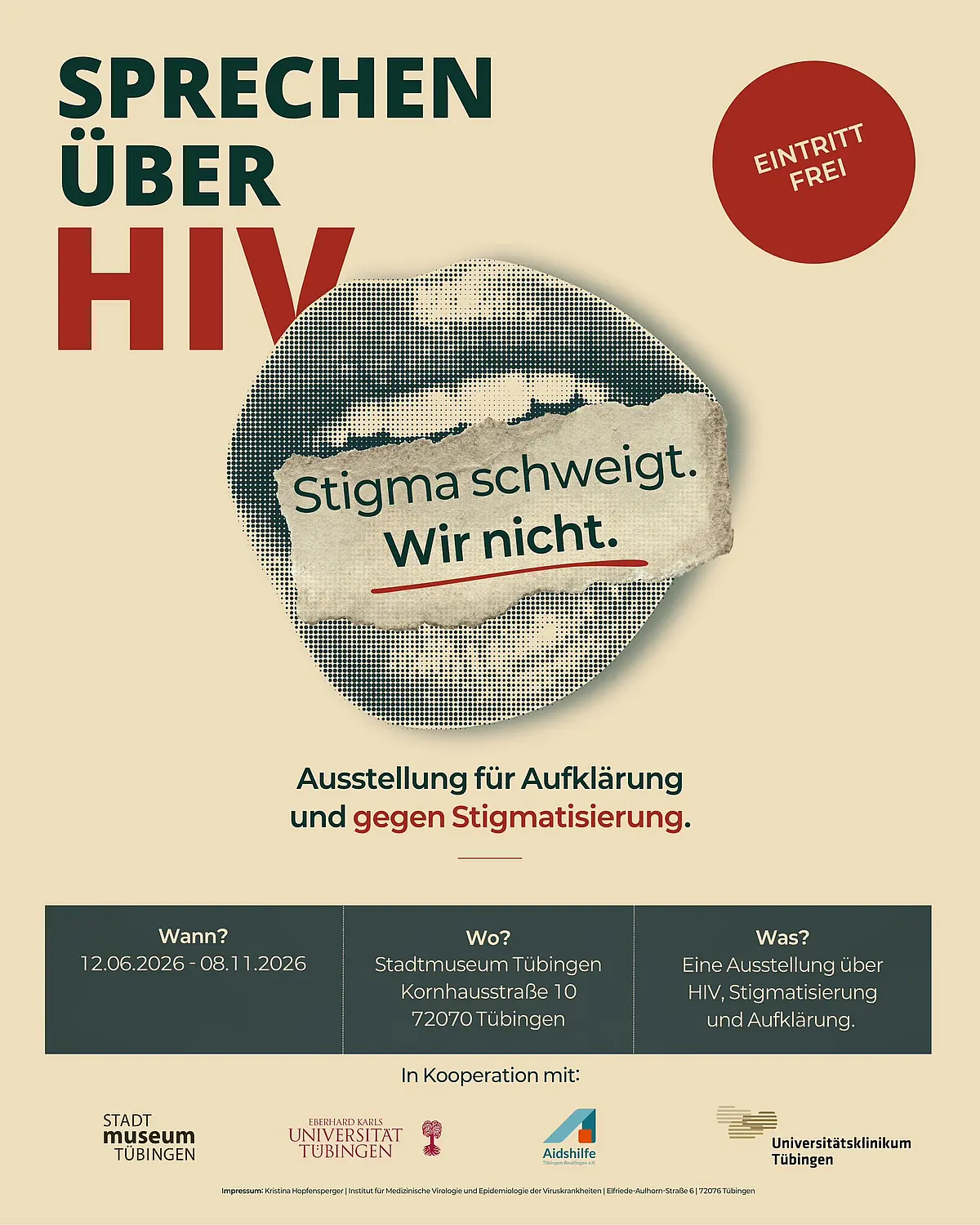 Plakat Ausstellung HIV