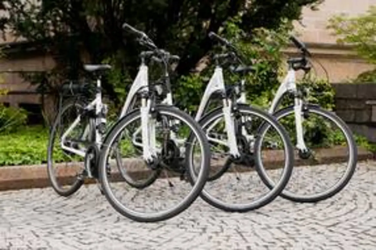 Die drei Dienstpedelecs der Universität Tübingen. Foto: Universität Tübingen/Jan Münster