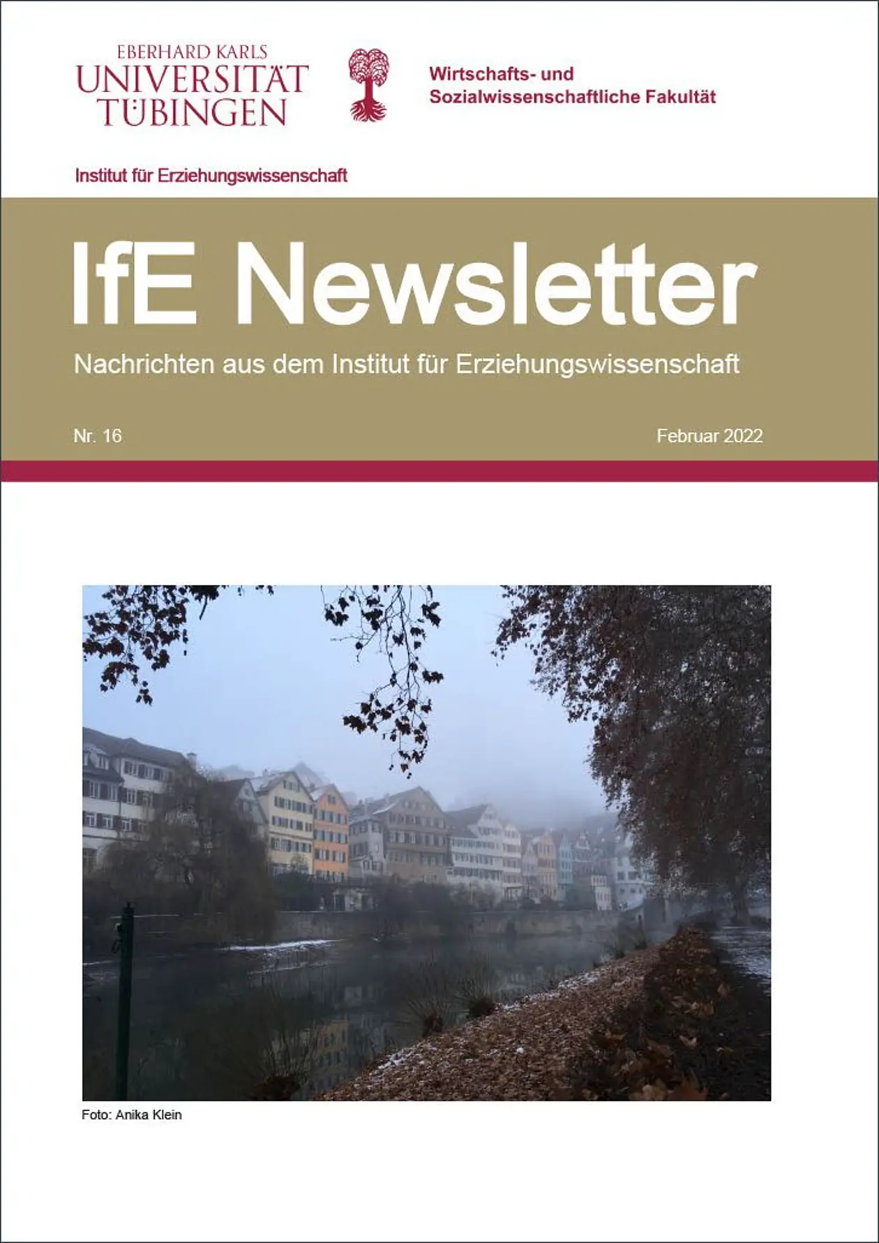 Titelbild des sechzehnten Newsletters