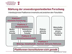 Stärkung der anwendungsorientierten Forschung: die vier interdisziplinären Forschungsplattformen