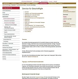 Die neue Service-Webseite für Beschäftigte.