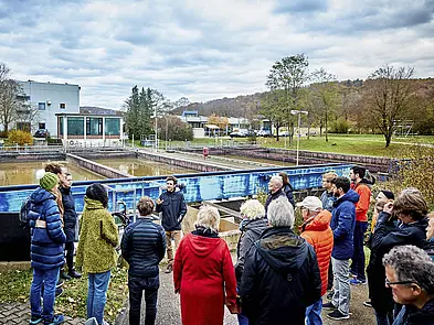 Besichtigung Klärwerk Außenbereich