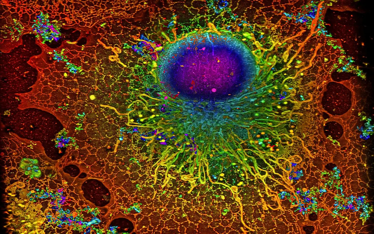 COS-7 cell in super-resolution