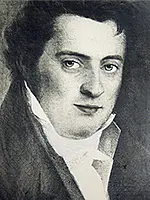 Portraitzeichnung von Christian Gottlob Gmelin