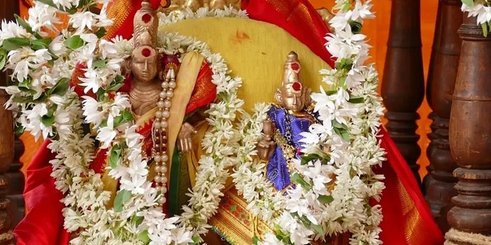 Abgebildet ist ein hinduistischer Altar.