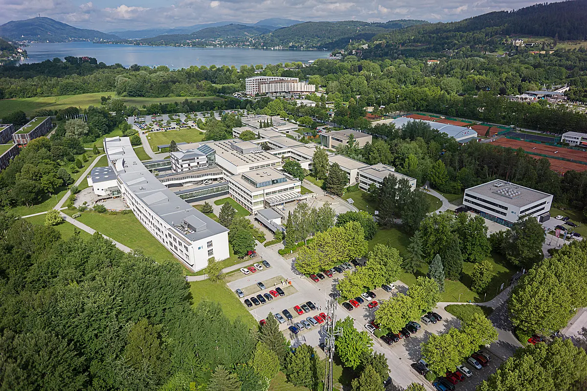 Luftbildaufnahme Uni Klagenfurt