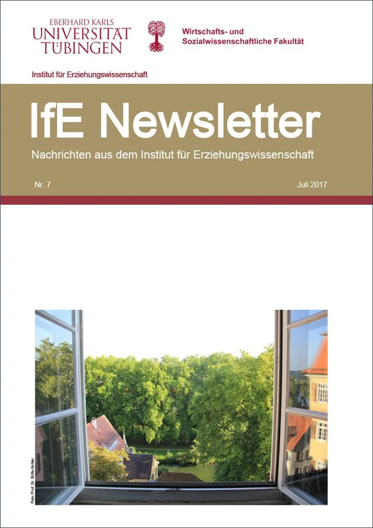 Titelbild des siebten Newsletters