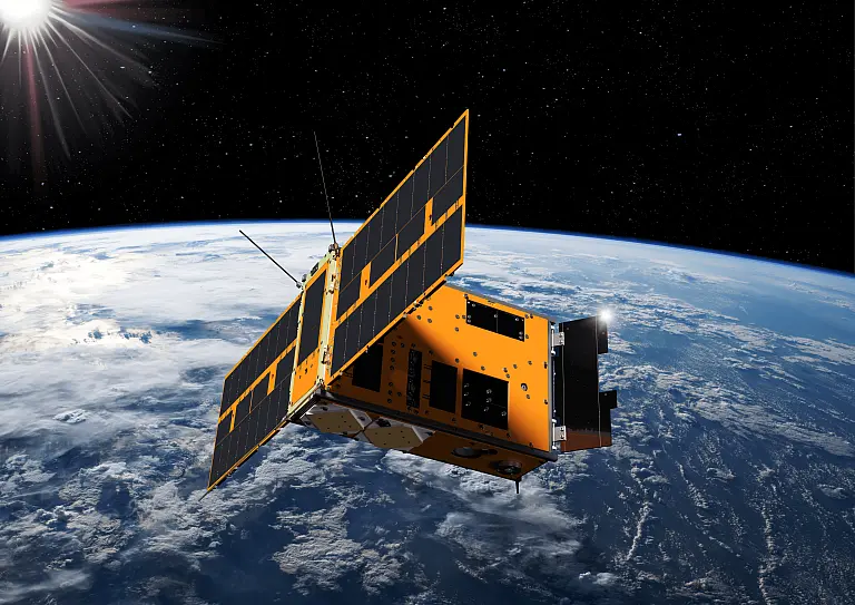 Satelliten im All. 