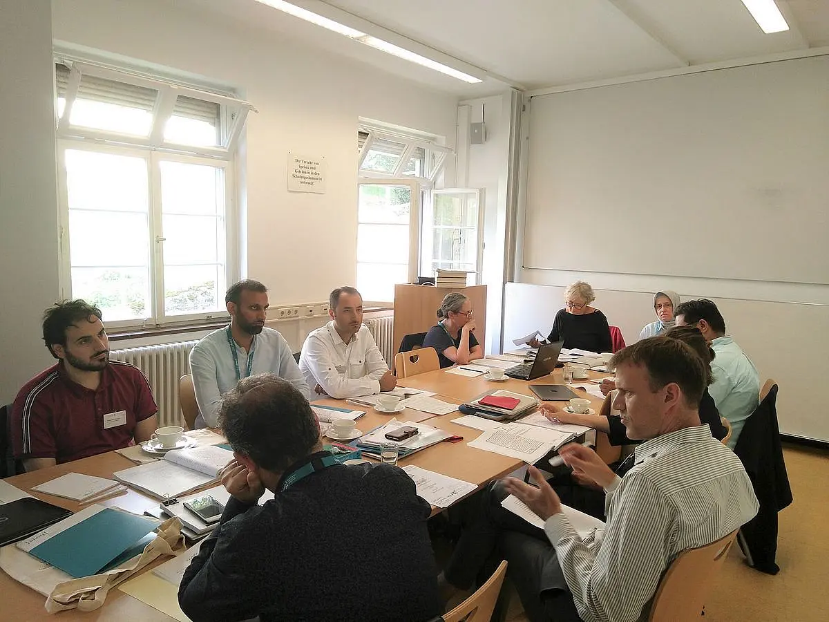 Participants discussing
