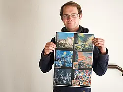 Leon Gatys: Image Manipulation Using Deep Neural Networks (Computional Neurosciences, 1. Preis). Foto: Universität Tübingen/Friedhelm Albrecht