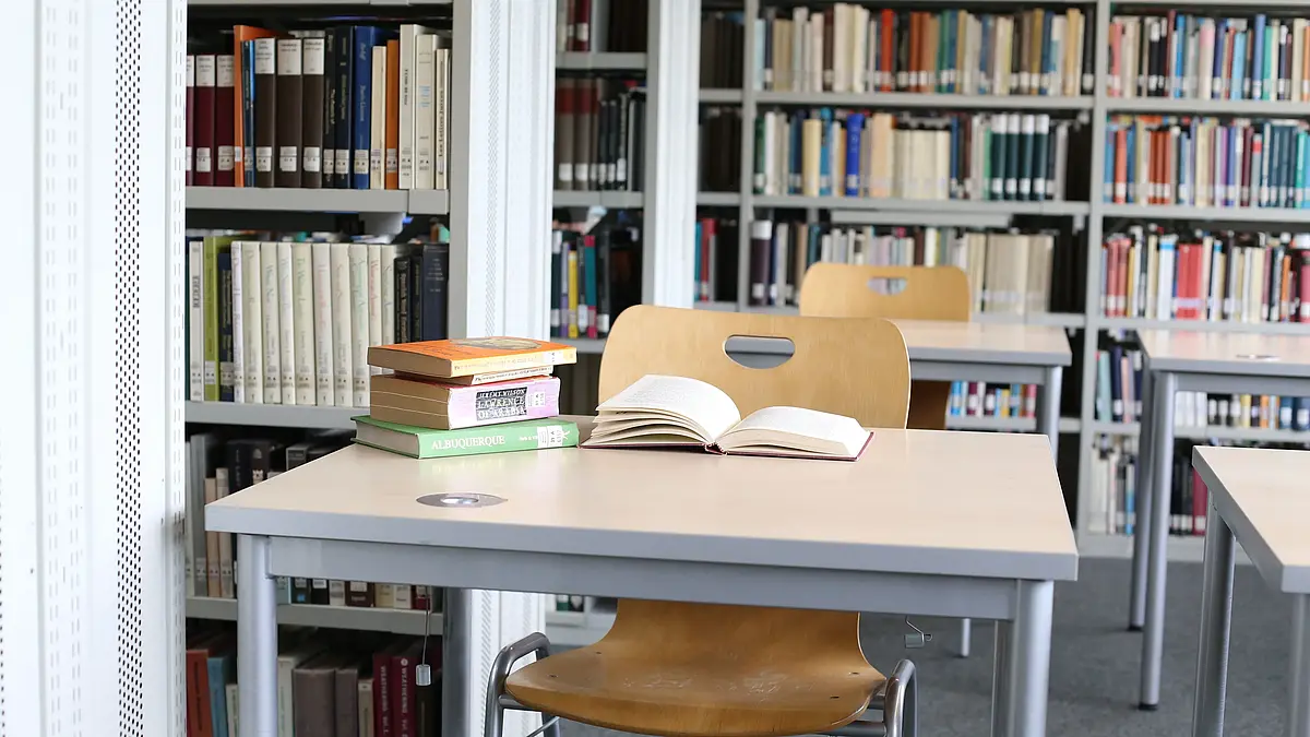 Work space in the library