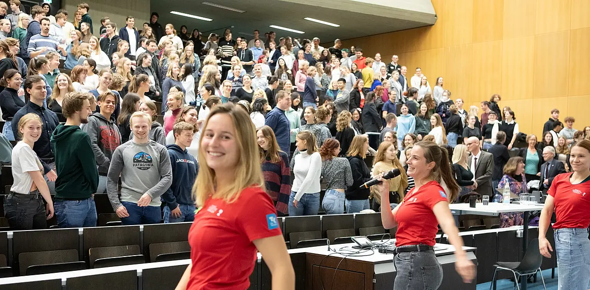 Studierende beim Dies Universitatis