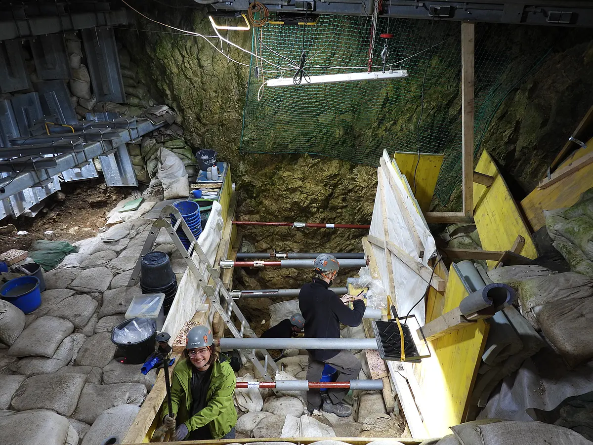 Excavations at the UNESCO World Heritage Site Hohle Fels in 2025
