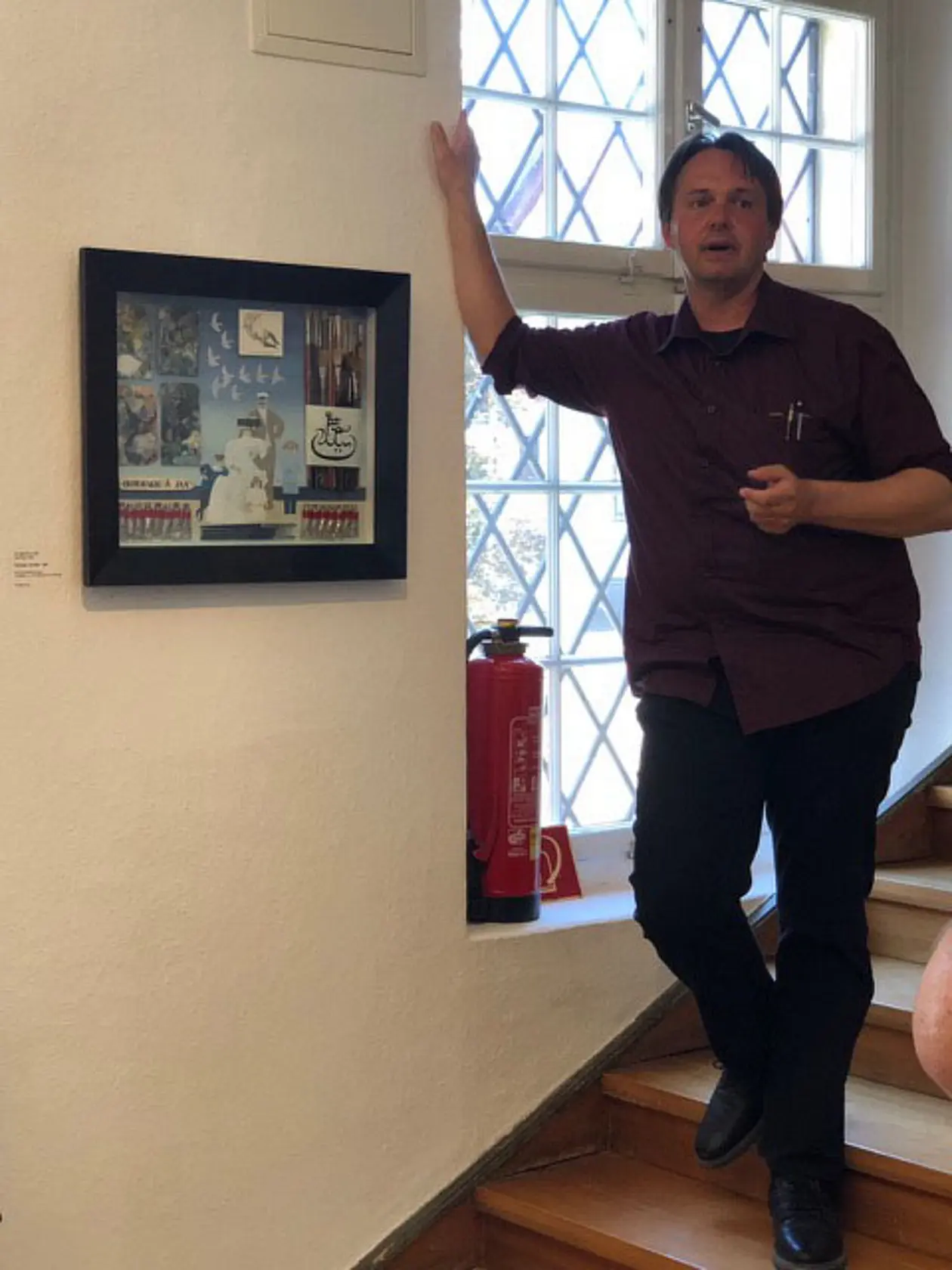 Kurator Dr. Ralf Michael Fischer führte durch die Ausstellung.