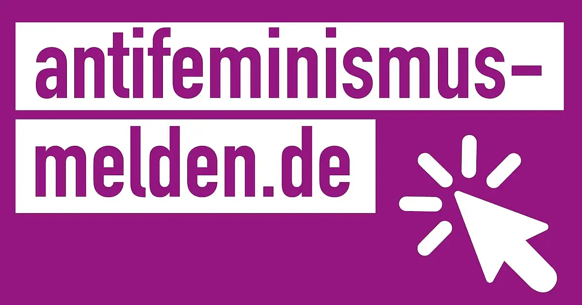 Logo der Meldestelle "Antifeminismus melden"