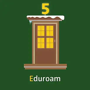 5. Tür: E wie eduroam 