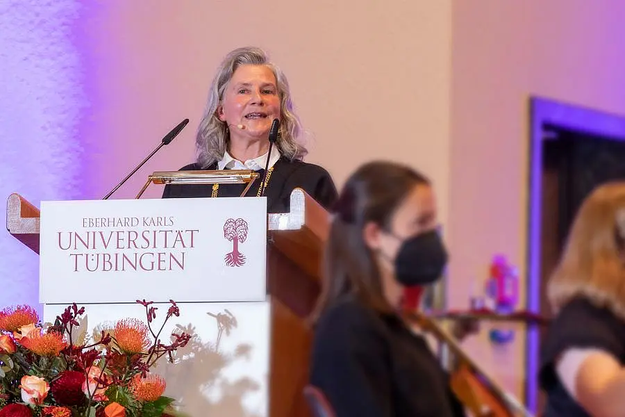 Karla Pollmann am Rednerpult