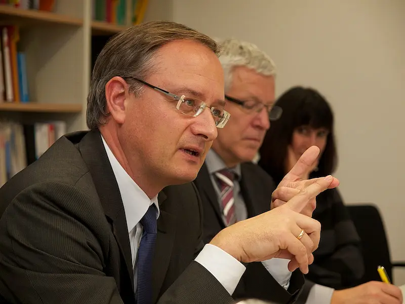 Kultusminister Andreas Stoch im LEAD. Bild: Friedhelm Albrecht / Universität Tübingen